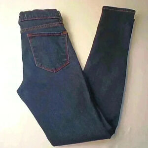 J Brand Denim Jeans Size 28/6 Skinny Leg Low Rise Dark Wash